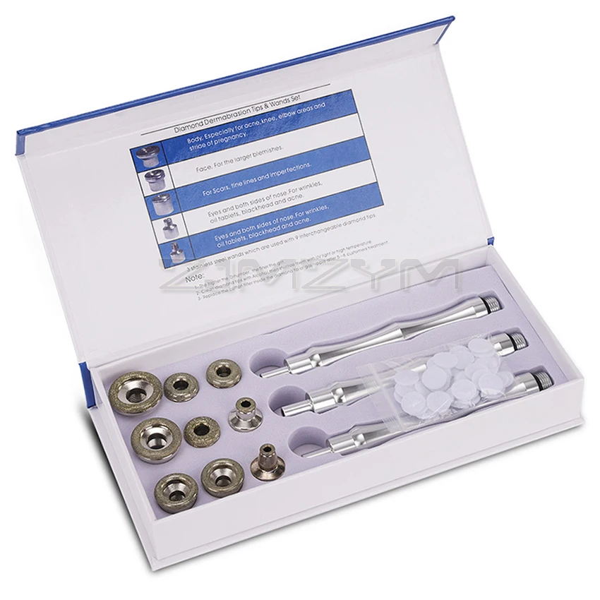 3-in-1 Portable Diamond Microdermabrasion Machine Suction Power Professional Dermabrasion Home Use Facial Skin Care Equipment