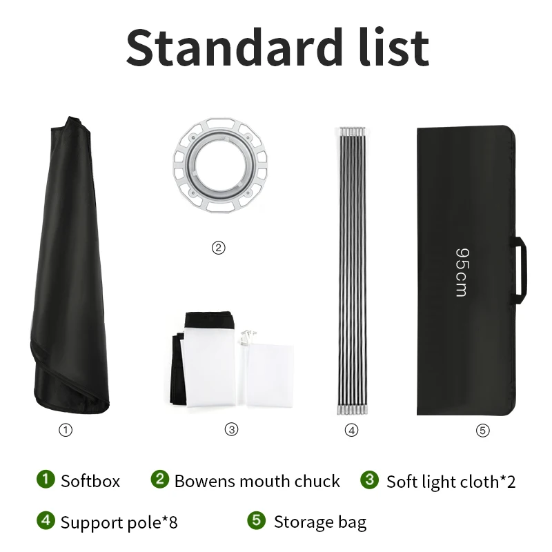 순포 95cm 옥타곤 보웬스 소프트박스 (허니컴 그리드 없음) 스튜디오 스트로브 플래시 라이트용