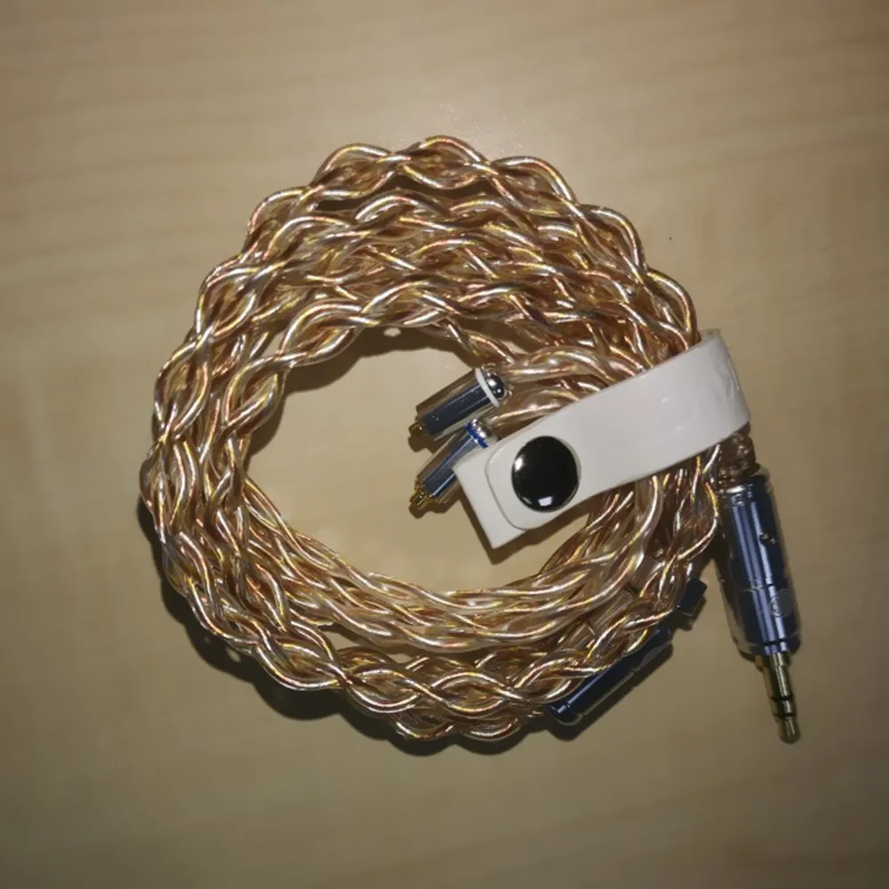 

HAKUGEI Golden Bodhi Gold wisdom 3 elements cable 30 core 22awg 0.78mm MMCX QDC UE upgrade cable for Aria S8 KATO