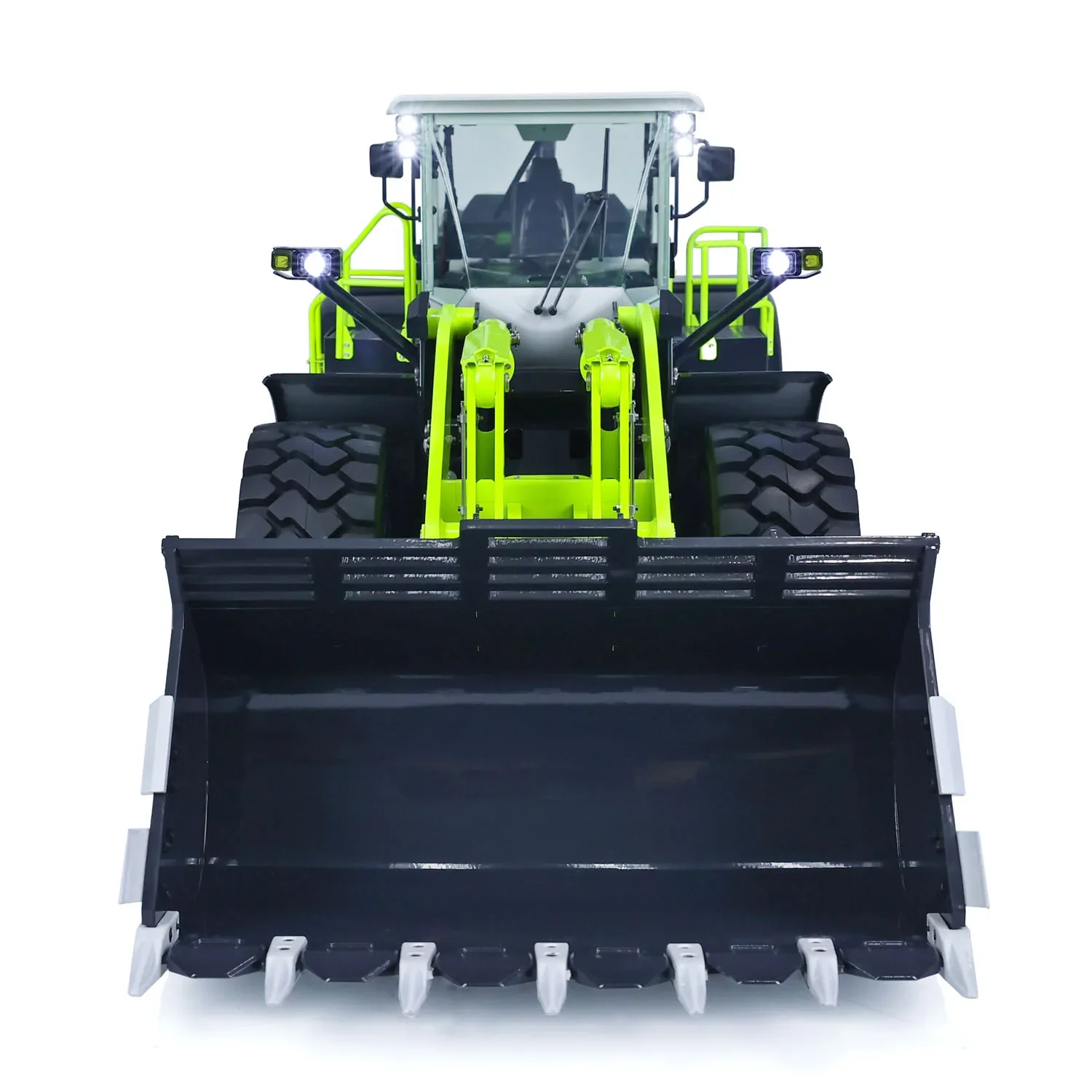 JDM 198 RC Loader 1/14 ZW370 RC Hydraulic Loader Metal Model RTR with Light and Sound System Remote Control Car Adult Toy 3