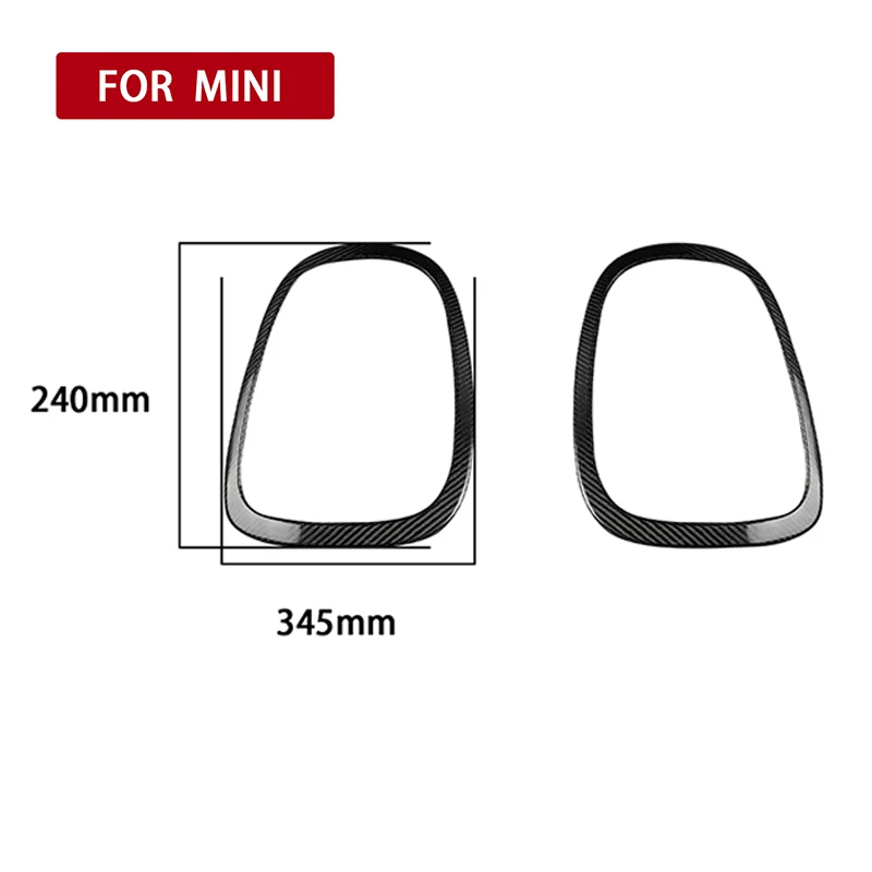 For BMW Mini F55 2015+ F56 2014+ F57 2016+ Rear Headlight Real Carbon Fiber Taillight Frames Car Exterior Refit Accessories
