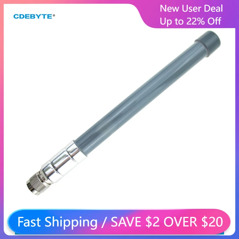 868 MHz LoRa Helium Miner Outdoor Antenna – 3dBi Fiberglass Waterproof Long Range With N-Male Connector