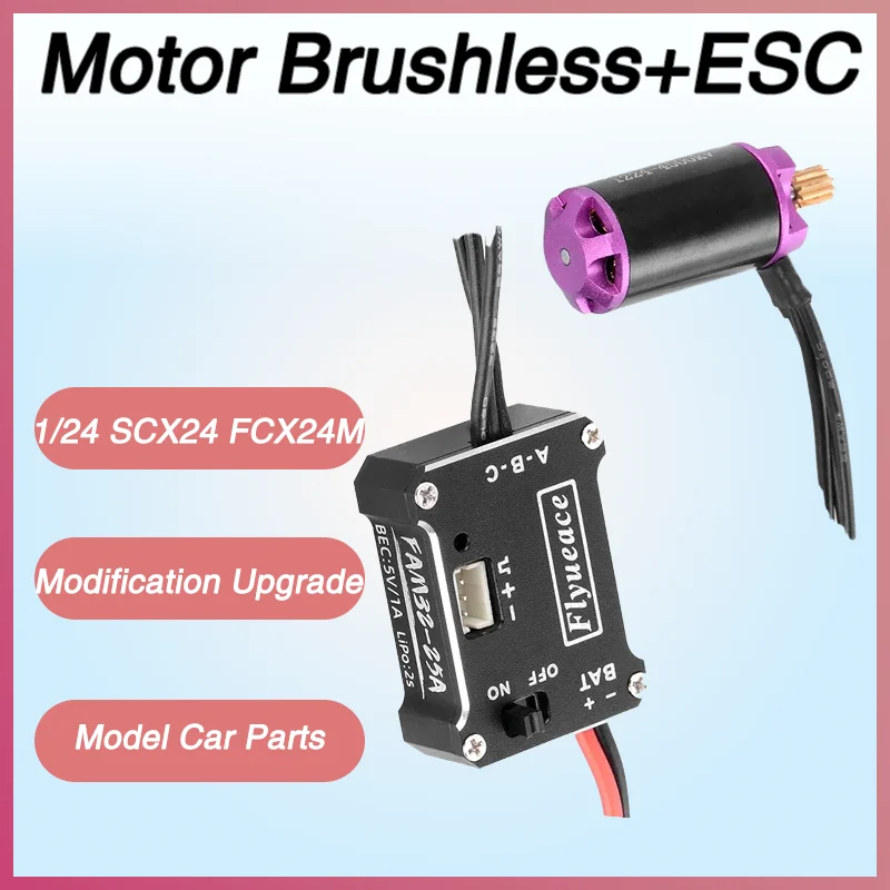 Moteur sans balais 1/24 SCX24 FMS FCX24M pour voiture RC chenilles