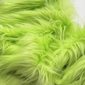 Tissu carré en fausse fourrure artificielle, Long tissu en peluche pour bricolage, coussin de chaise, poupées artisanales, barbe, décorations de noël 1