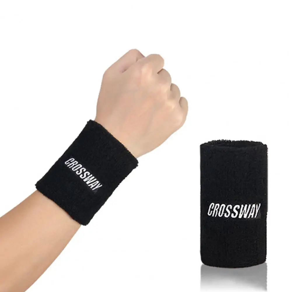 Zápěstí sweatbands vláha odvod unisex bavlna ženy muži sportovní náramek zápěstí odbíjená tělocvična zápěstí ortéza podpora ručník