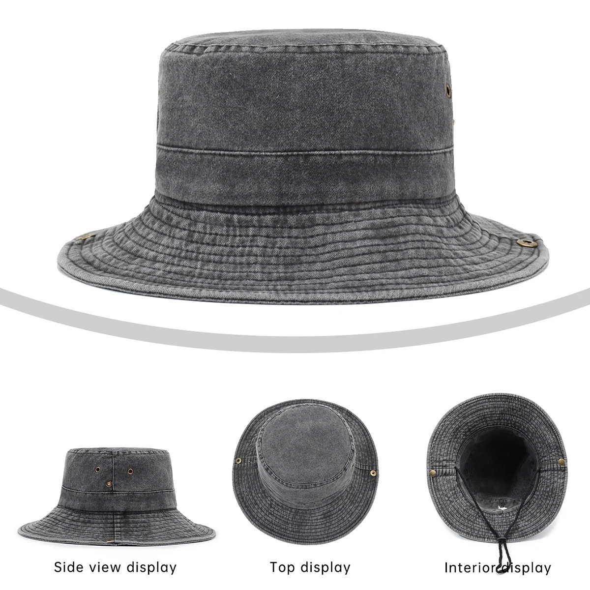 Western Cowboy Retro Outdoor Sun Hat for Women, Uv Protection, Hiking and Climbing Hat, Men's Fisherman Sun Hat, Vintage Fishing Hat