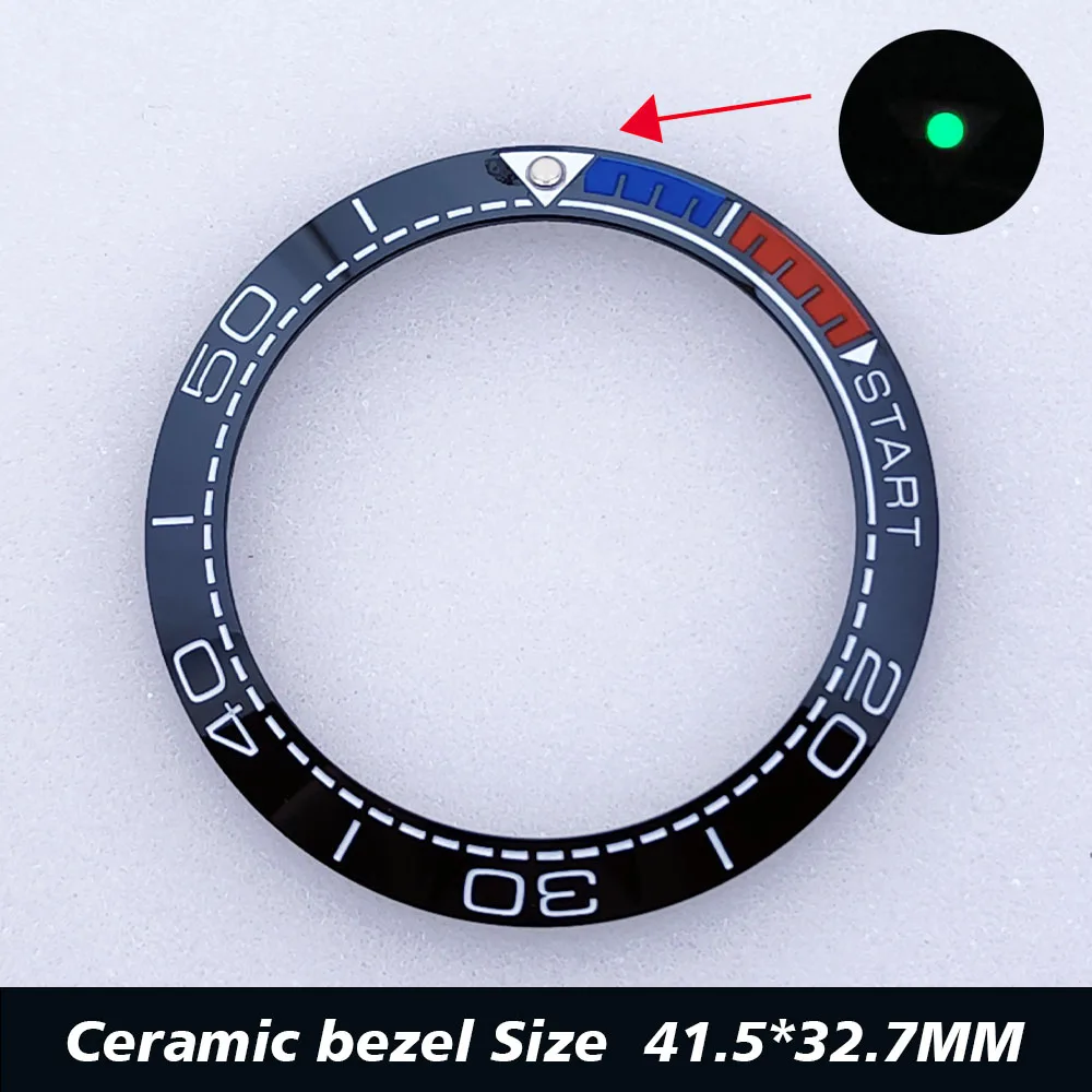Ceramic Sloping Watch Bezel Insert - 41.5mm, Inner Diameter 32.7mm