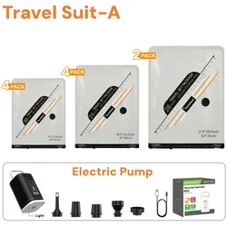 Compact Travel Compression Bags - Space - Saving Luggage Essentials (Travel Suit - A)
