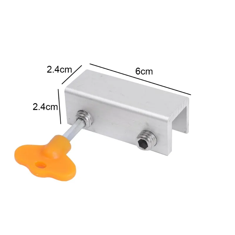 Sliding Door Locks Stops Adjustable Aluminum Alloy Door Frame Security Lock Window Stopper Home Office Anti-theft Lock 1/3PCS window door locks