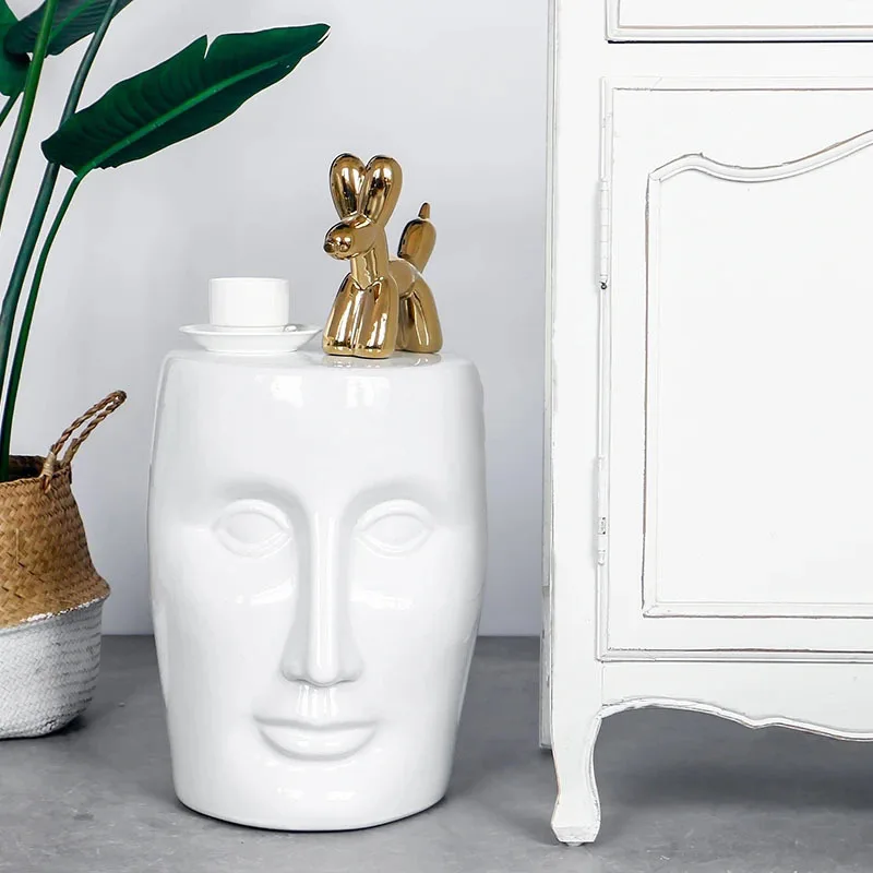 Description Picture 4 of itemNordic Ceramic Coffee Tables Creative Home Furniture Sofa Side Table Casual Decoration Designer Corner Table Bedroom Nightstand