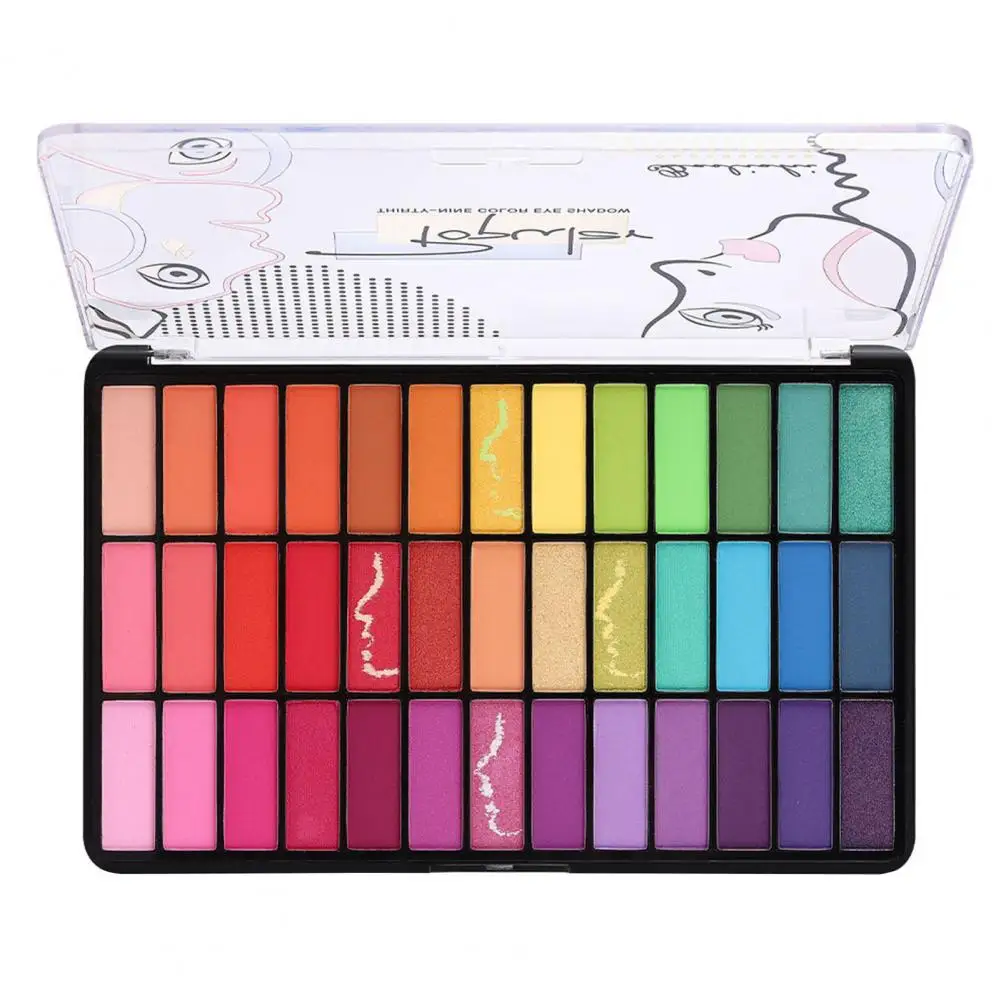 39 Color Eyeshadow Palette Waterproof Long Lasting Matte Earth Tones Non Falling Powder Professional Makeup eye shadow eye shadow plate