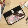 1pcs Clear Makeup Bag Glitter Chenille Monogram Snacks Bag Travel Essentials Flat Zipper Pouch Cosmetic Brush Bag for Women 3