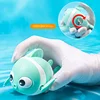 Bath Toys Cute Swimming Clown Fish Cartoon Animal Floating Wind Up Toys Shower Water Game Classic Clockwork Toys For Kids 4