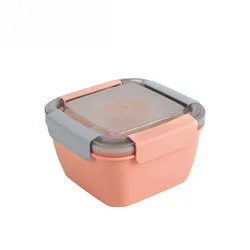 Portable Dual-Layer Lunch Container - 1100ml/1500ml Capacity - 1500ml (Pink)