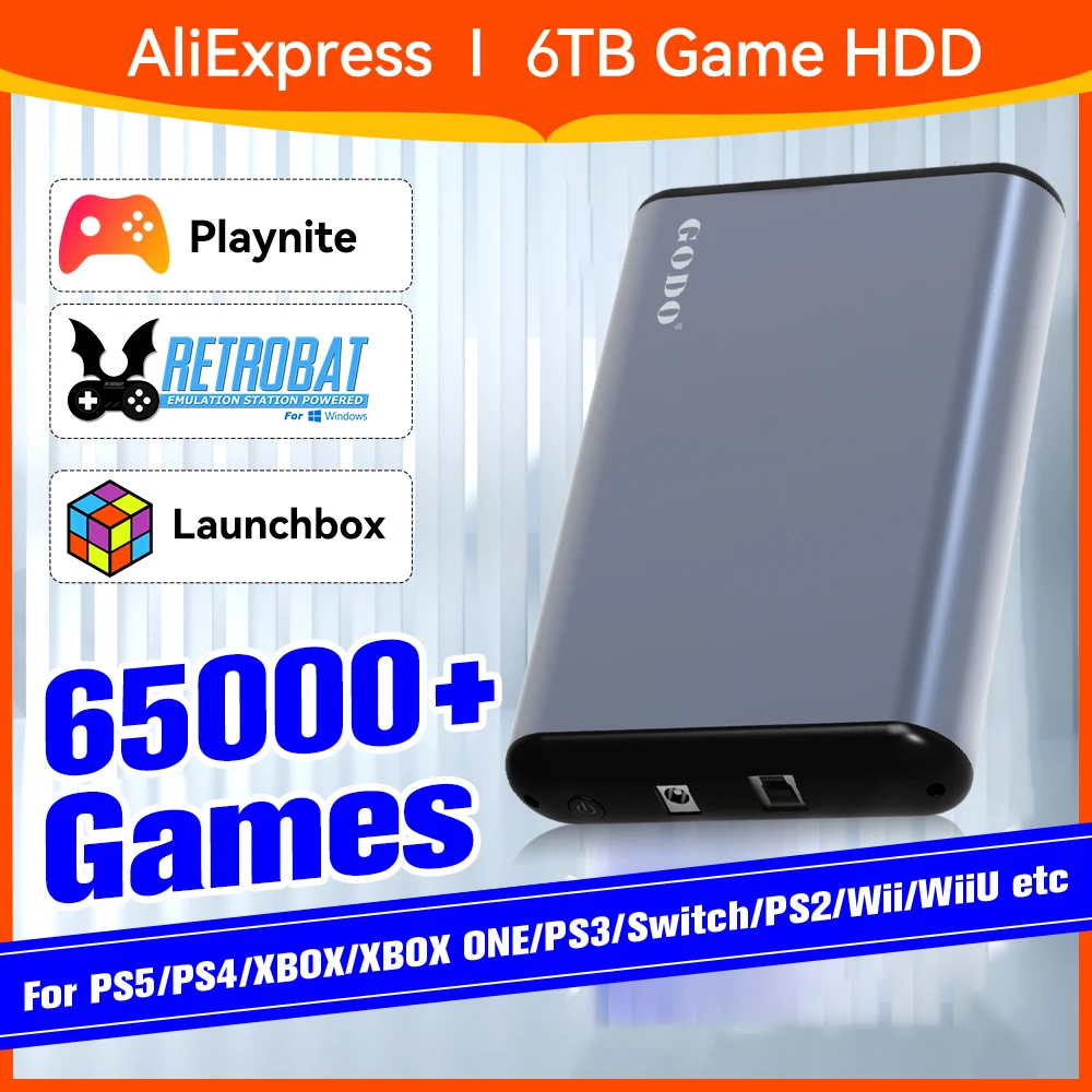 Hard Disk Esterno 3 TB Per Retro Gaming - 17.000+ Giochi Con Retrobat, Playnite E LaunchBox - Foto 3