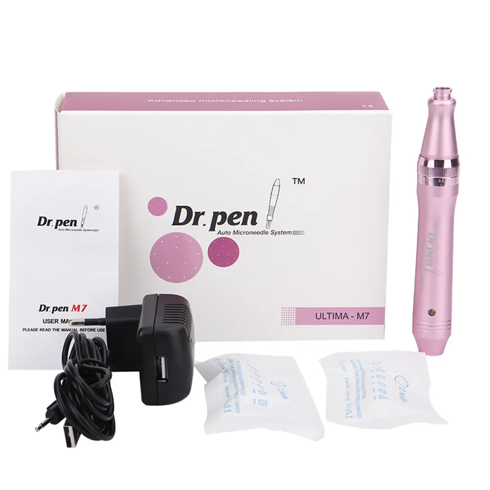 Penna Dr Cablata M7 Ultima Dermapen Penna Micro Ago Professionale Mesoterapia Micro Ago Derma System Therapy Con 2 Cartucce