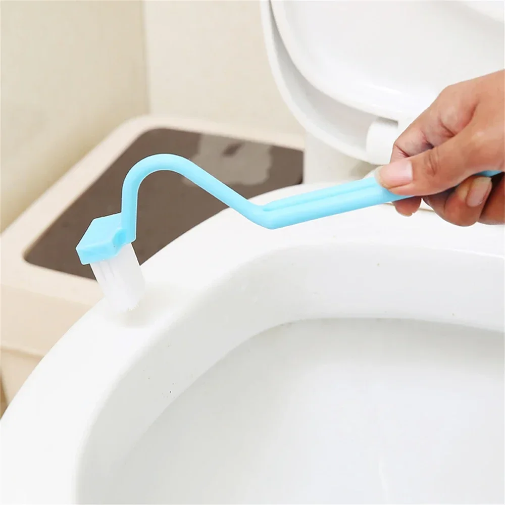 Bathroom Accessories 1PC Bathroom Accessories Small Cleaning Brush Long Handle No Blind Spots For Toilet WC V Shape Toilet Paper Holder Arc S Type