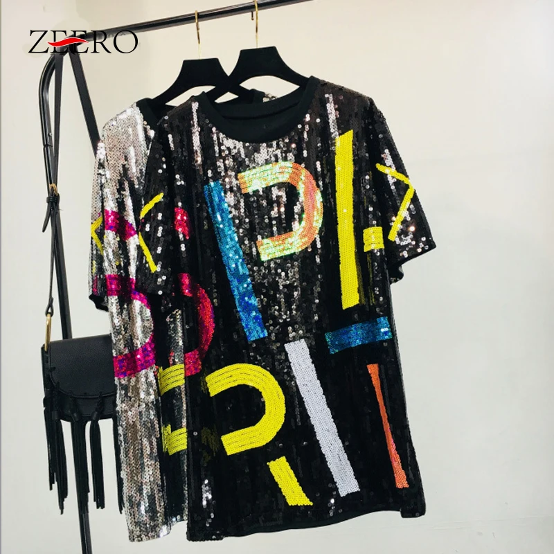 

Женская свободная футболка с коротким рукавом и круглым вырезом, в стиле хип-хоп