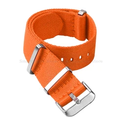 Premium Soft Nylon Military Sport Watch Strap with Pin Buckle - Braided Design, 20mm & 22mm Options - 22mm (22)