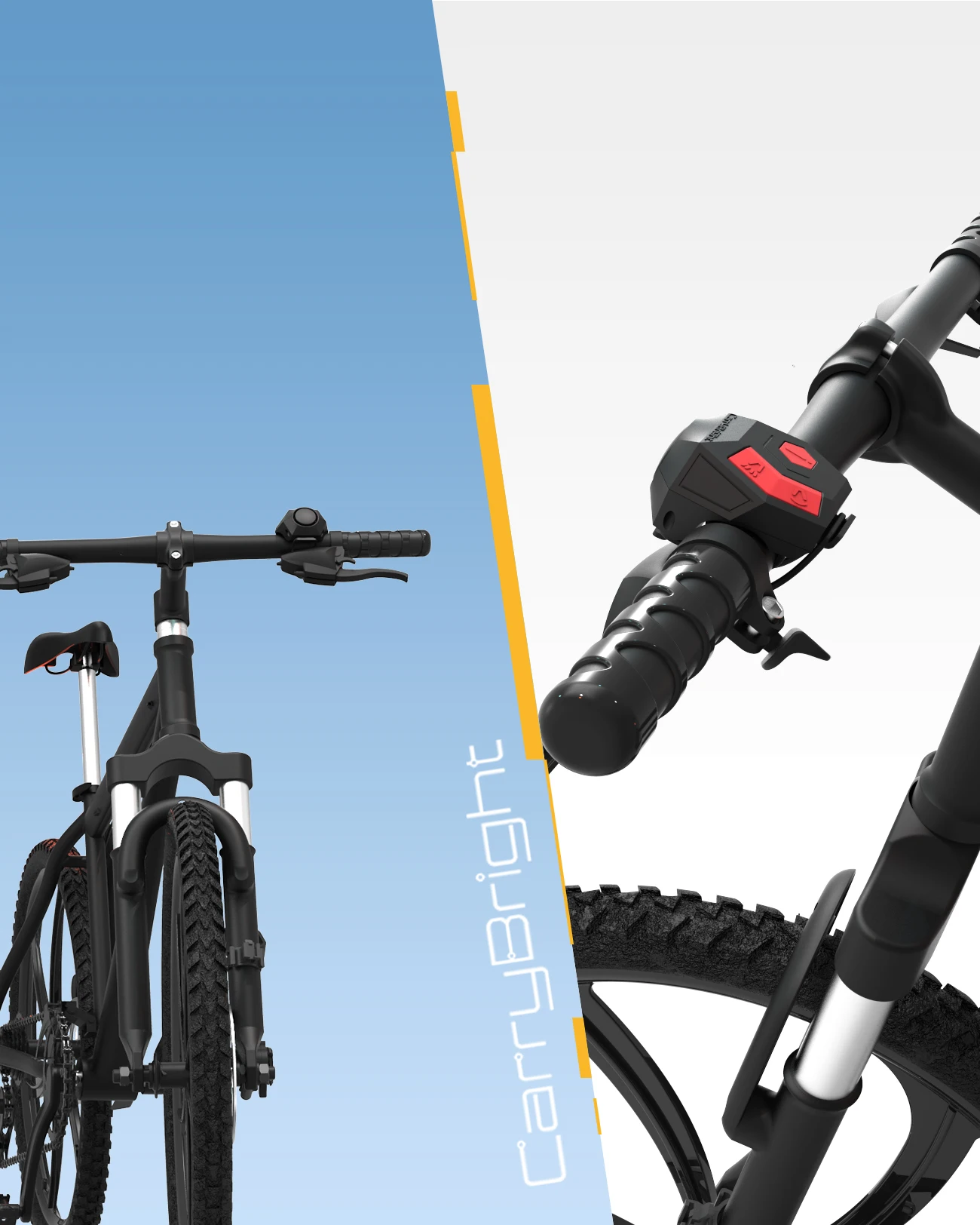 Description Picture 4 of item120 db Loud Horn Anti-theft Bell scooter Bike Electronic Horn Bell USB Rechargeable Bicycle Doorbell Handlebar Cycling Alarm