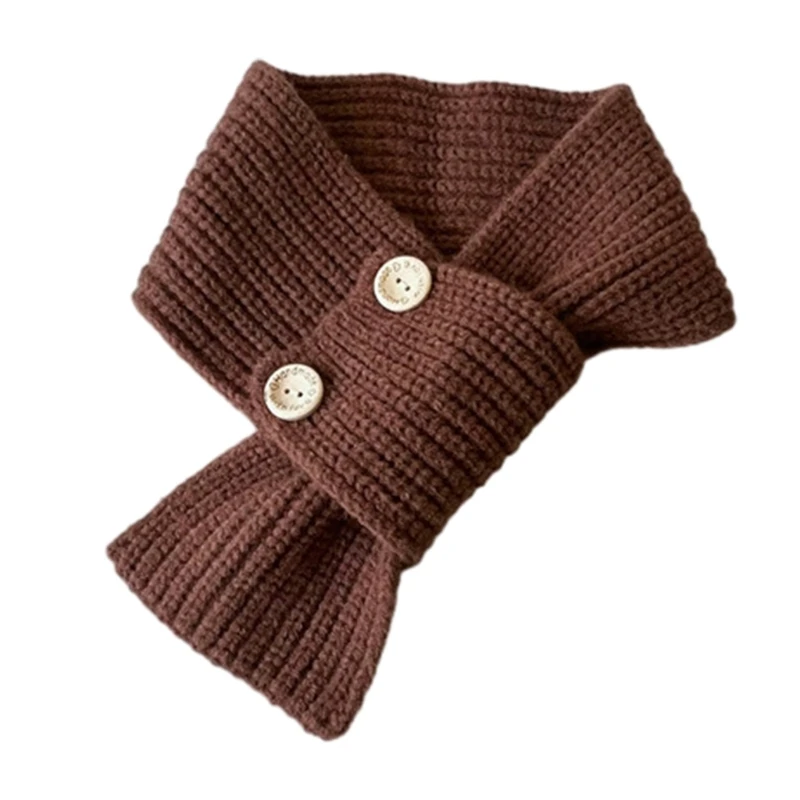 Warm & Stylish Knitted Baby Scarf Versatile Kids Scarf Adjustable Toddler ScarfColorful Accessory for Boys & Girls Gift