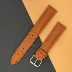 Stylish PU Leather Smart Watch Strap - 18mm/20mm Bracelet Collection for 20mm width (BROWN)