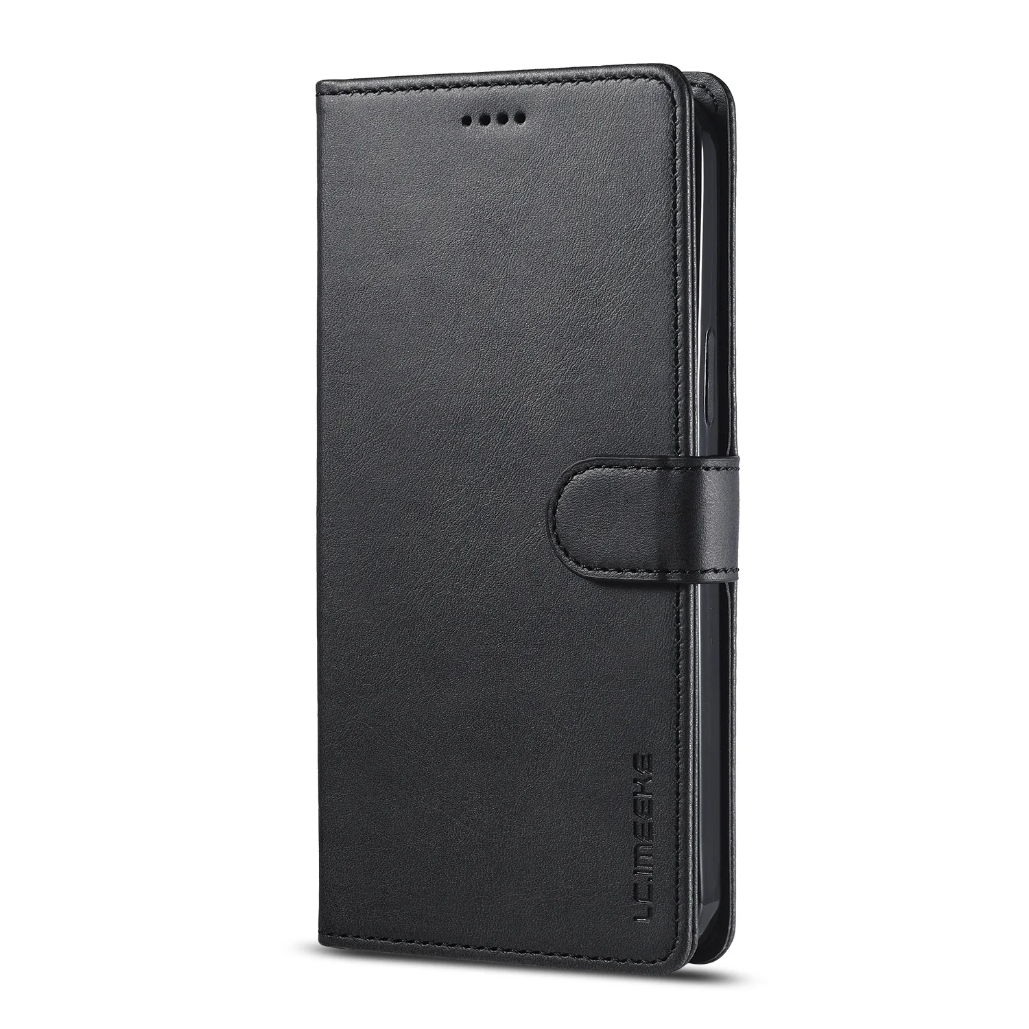 Leather Wallet Folding Phone Case with Card Holder and Kickstand Feature