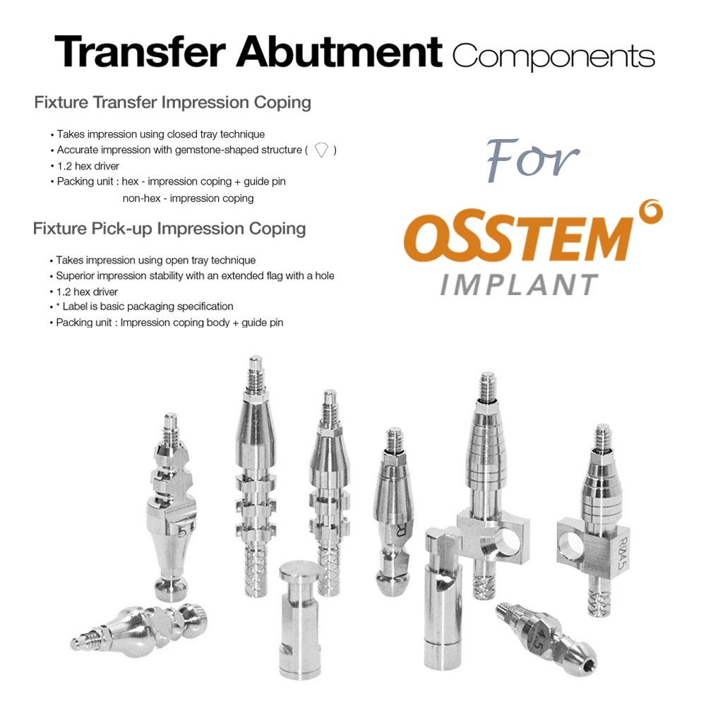 Dental Implant Transfer Impression Coping For Osstem TS Abutment Level