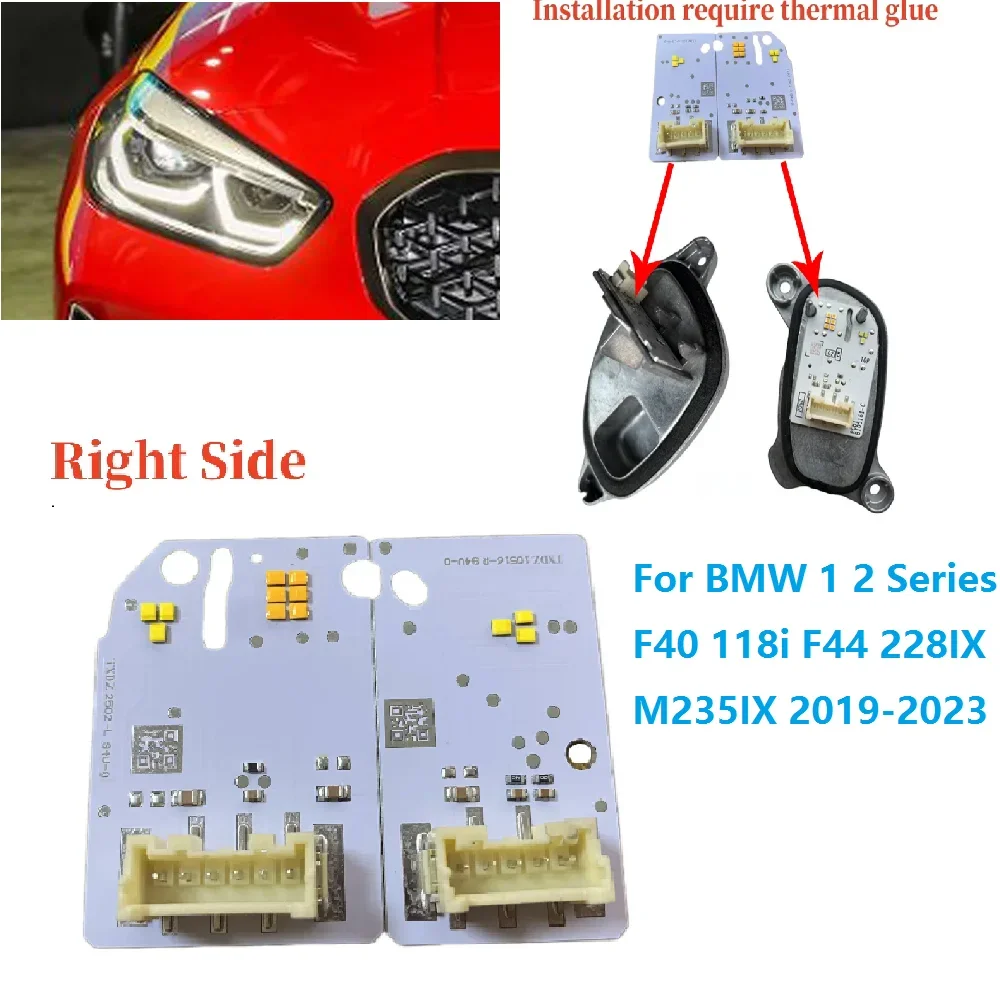 2Pcs/Set Car Headlight LED Board White Lightsource DRL Chips For BMW 1 2 Series F40 F44-63119448115 63119448116