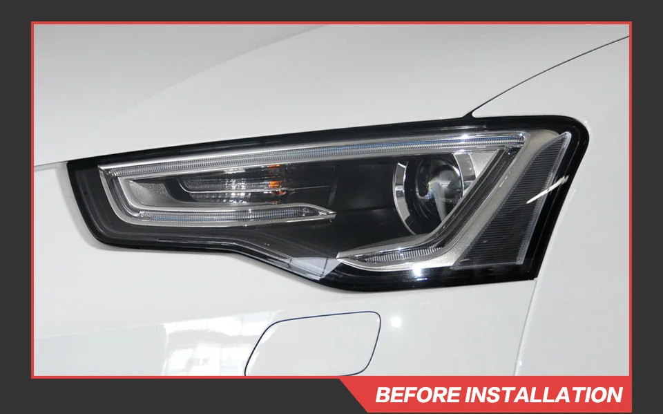 AKD رئيس مصباح لأودي A5 A5L LED المصباح 2008-2016 المصابيح الأمامية A5 DRL بدوره إشارة عالية شعاع الملاك العين العارض عدسة