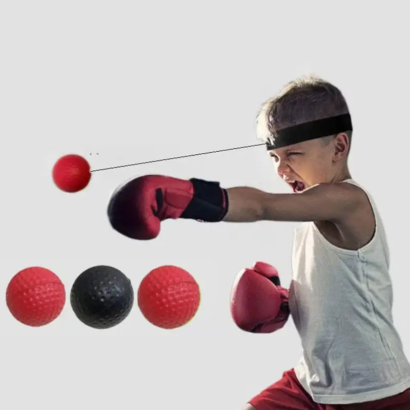 Boxing Speed Ball Elastic Headband Black Light Ball For Adult Children Sports