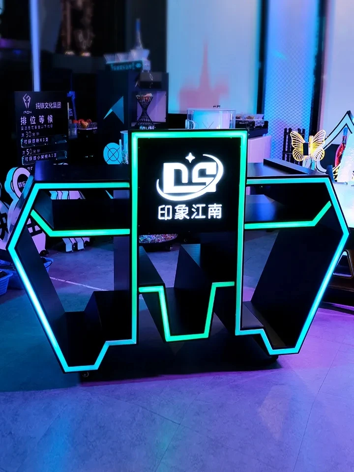 CustomizedIlluminatedModernDJTableboothIndoorPartyEventsHome