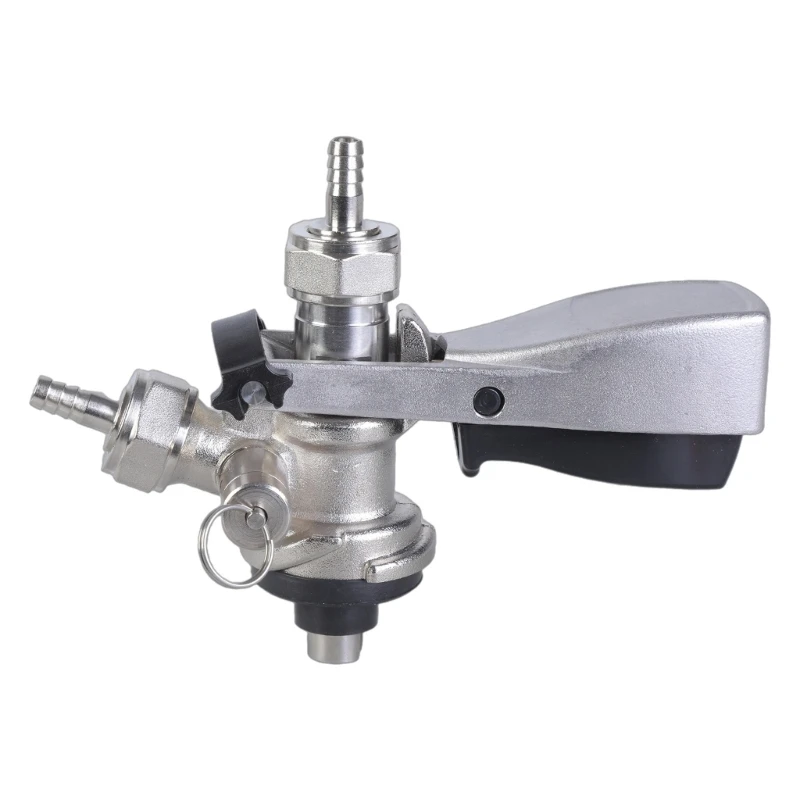Beer Kegs Coupler Beverage Dispenser 5/8inch Draft Beer Kegs Coupler Dispenser with Pressure Relief Valves Brewing Accessory