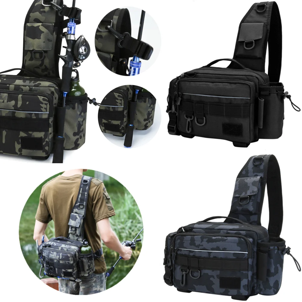 5.9l Multifunctional Fishing Tackle Bags Single Shoulder Crossbody Bag