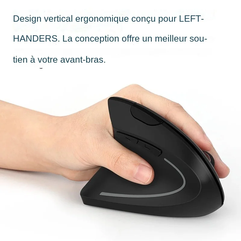 Souris Sans Fil Ergonomique Verticale Souris Silencieuse Via 2.4G Connexion Avec Récepteur Usb