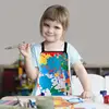 Children's Art Apron Multi-purpose Waterproof Painting Apron With 2 Sleeves And Pocket Suitable For Painting, Baking And DIY 5