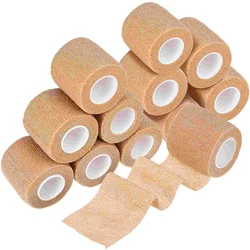12 Rolls Adhesive Animal Gauze Cohesive Bandages Tape Cohesive Elasticity Sports Sticky Wraps Non-woven Fabric Self
