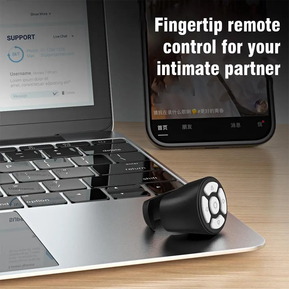 Blutooth Remote Control Scrolling Finger Ring 2