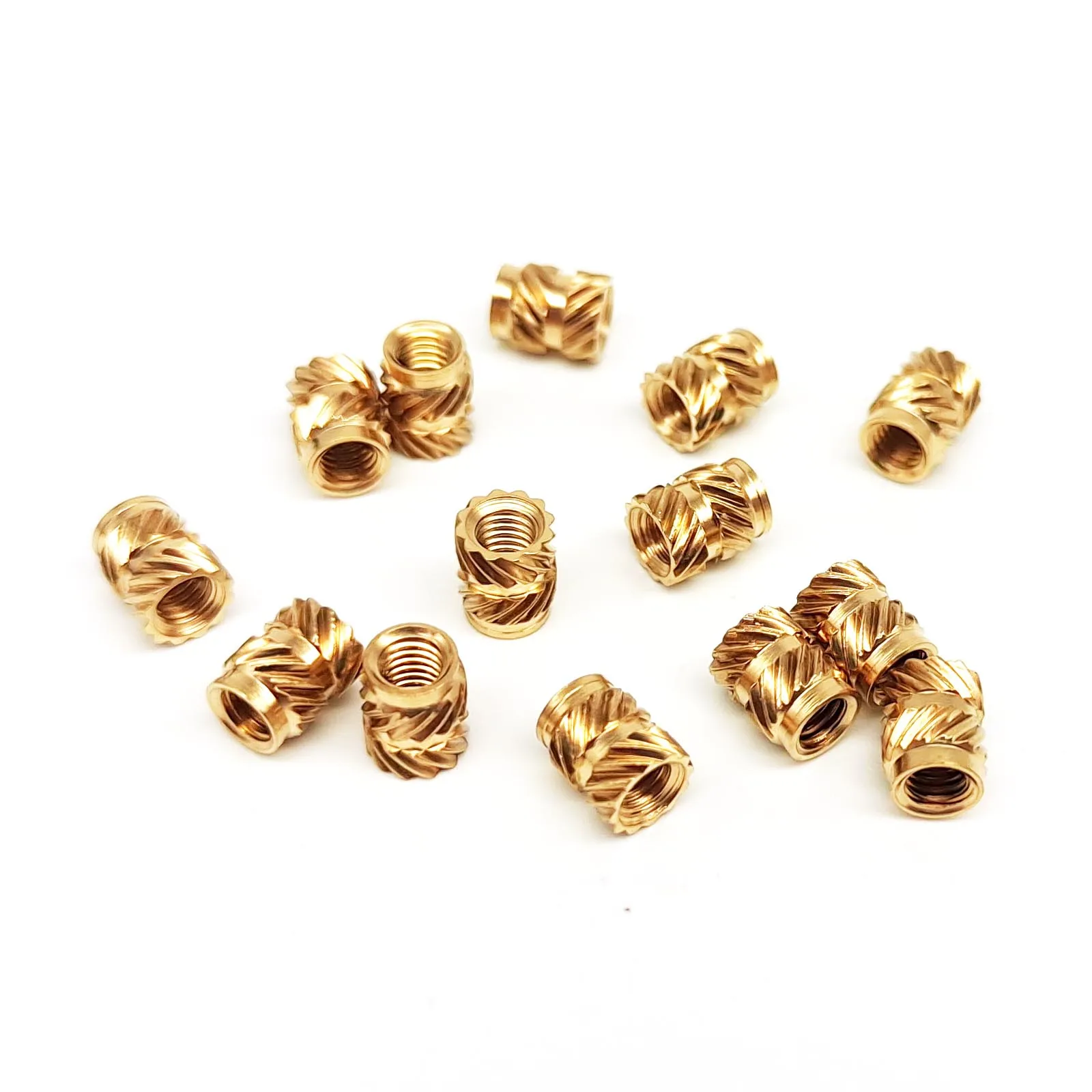 M3x5.7x4.6 Thread Knurled Brass Copper 3D Printer Hot Melt Heat Injection Molding Insert Embed Nut ID 3mm OD 4.6mm H 5.7mm 50pcs brass heat insert nut brass hot melt insert nut brass heat insert nuts threaded insert nut brass insert nut insert nut hot melt insert nut