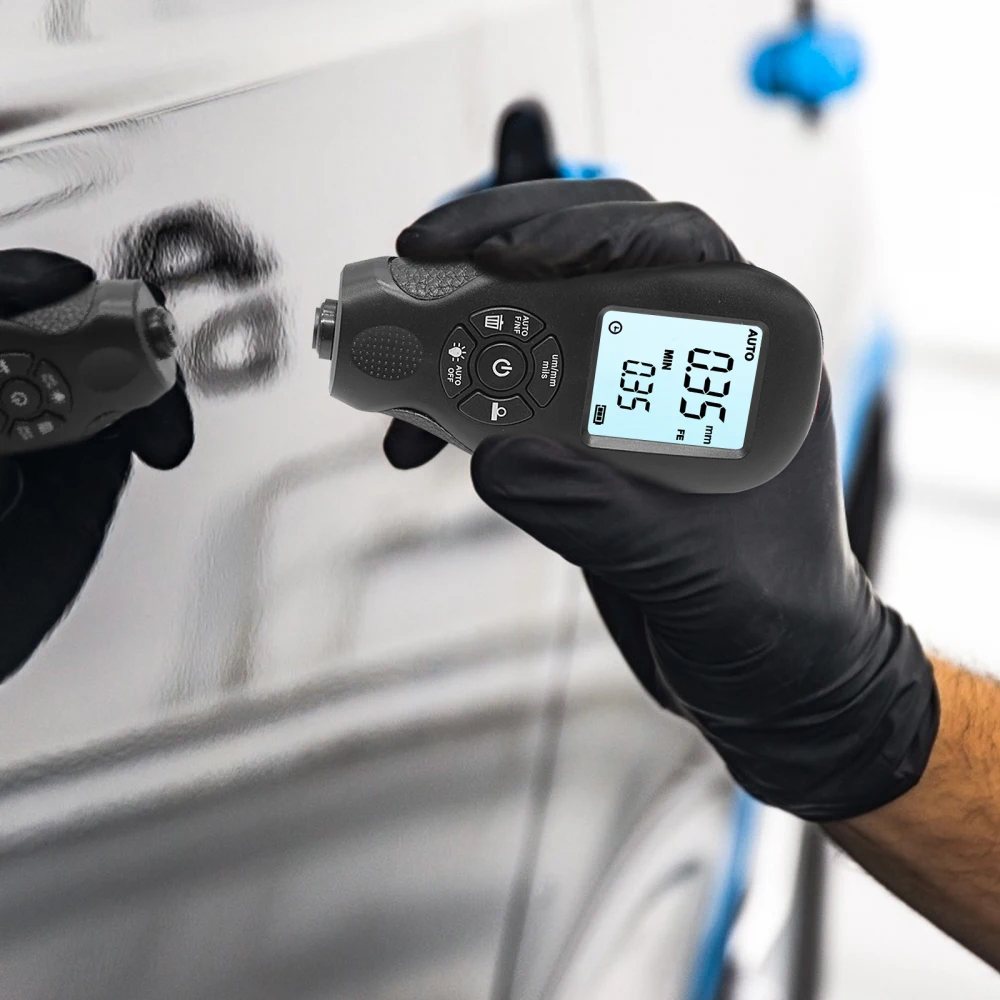 

Portable Coating Thickness Gauge Accurate Measurement Easy To Use Precise Measurement Professional Paint Measurement Lcd Display