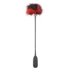 54.5CM Feather Whip,PU Leather Spanking Paddle,Horse Whip fo Horse Equestrian Riding Equestrian bat,CosplaySexy Props 4