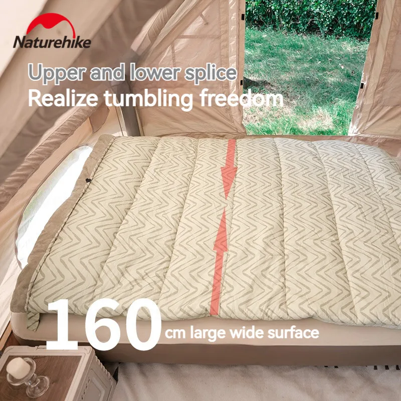 Naturehike Cotton Sleeping Bag -10℃~8℃ Envelope Type Can Be