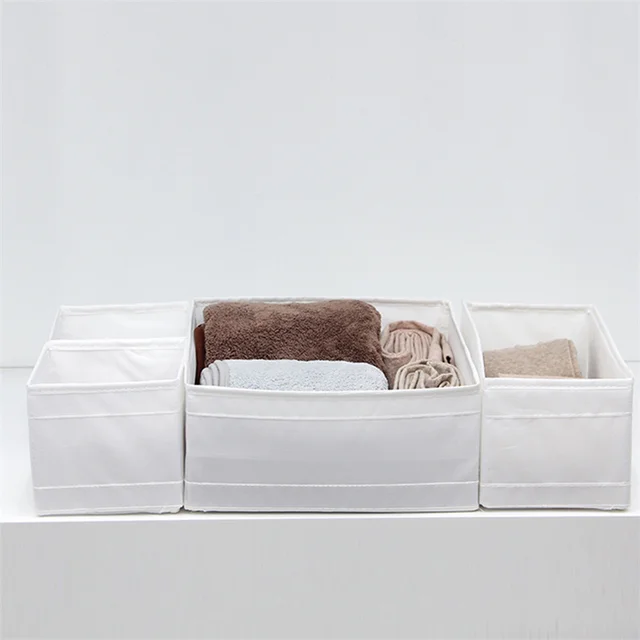 Szekrény Pamut Vászon Ruházat Tároló Kosár Szövet Összecsukható Nagy Hordozható Játékok Napfényes Kosarak Fehér - Image 3