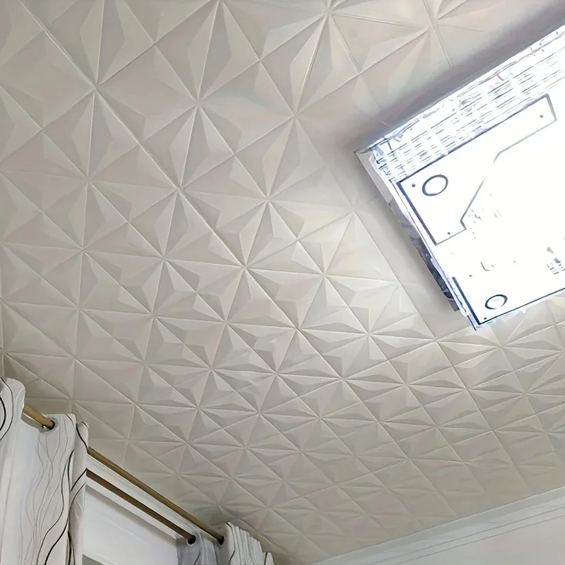 Description Picture 2 of item5-20pcs 35*35cm 3D Tile Brick Wall Sticker Self-adhesive Foam Panel Wallpaper Bed Room Home Decoration Waterproof Wallpaper