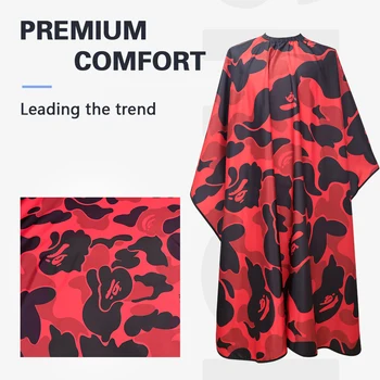 Anti static Waterproof Camouflage Aprons For Barber Hairdresser 2