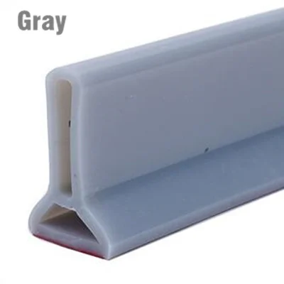 2m Barrière de Douche, Blanc Pliable Joint Porte Douche, TPE Barrière