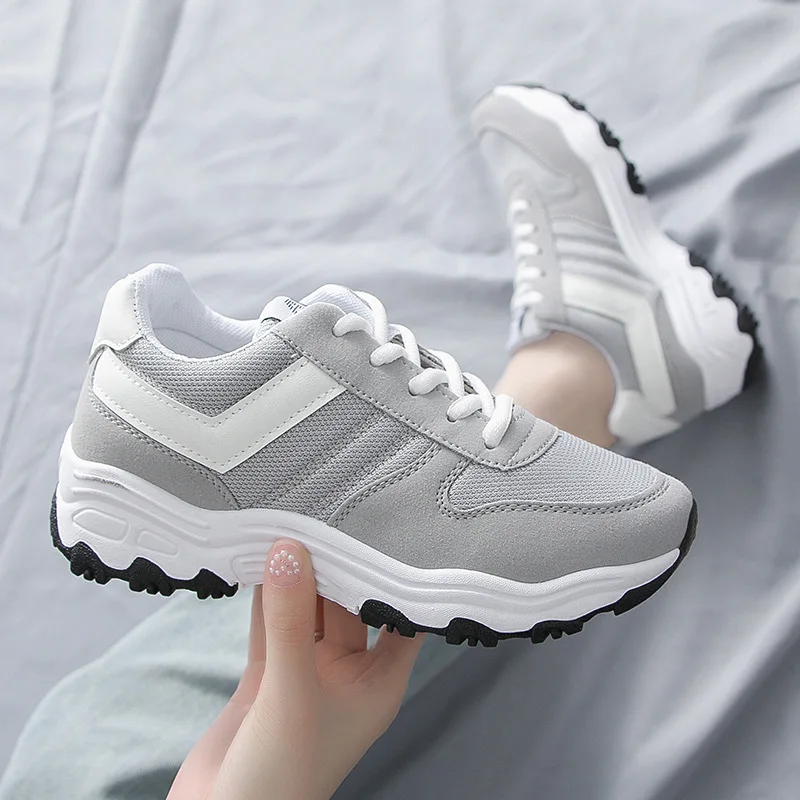 

Running Shoes Sport Shoes for Women Tennis Shoes Breathable Mesh Flat Sneakers Solid Color Casual Shoes Running Shoes Sneakers
