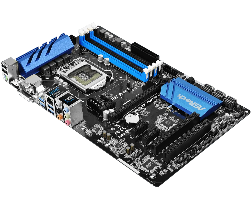 ASRock H97 Pro4 マザーボード Intel H97 LGA 1150 DDR3 32GB USB 3.1
