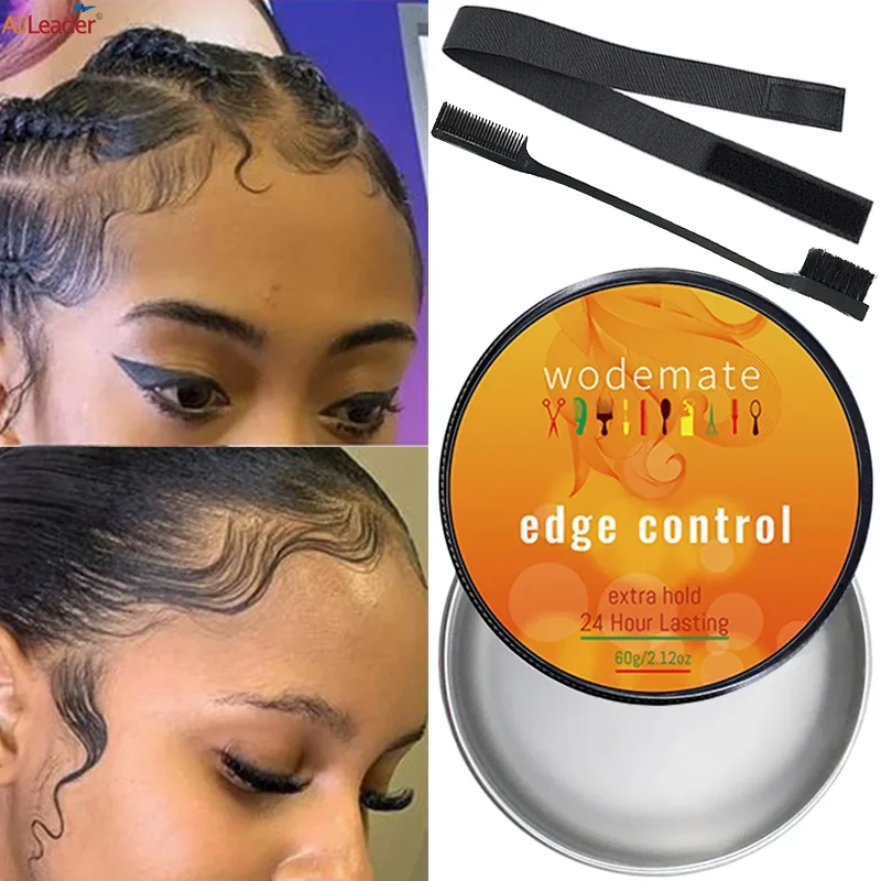 

Edge Control Wax for Women Strong Hold Braiding Gel Non-greasy Edge Smoother Hair Styling Gel for Baby Hair All Hair Types