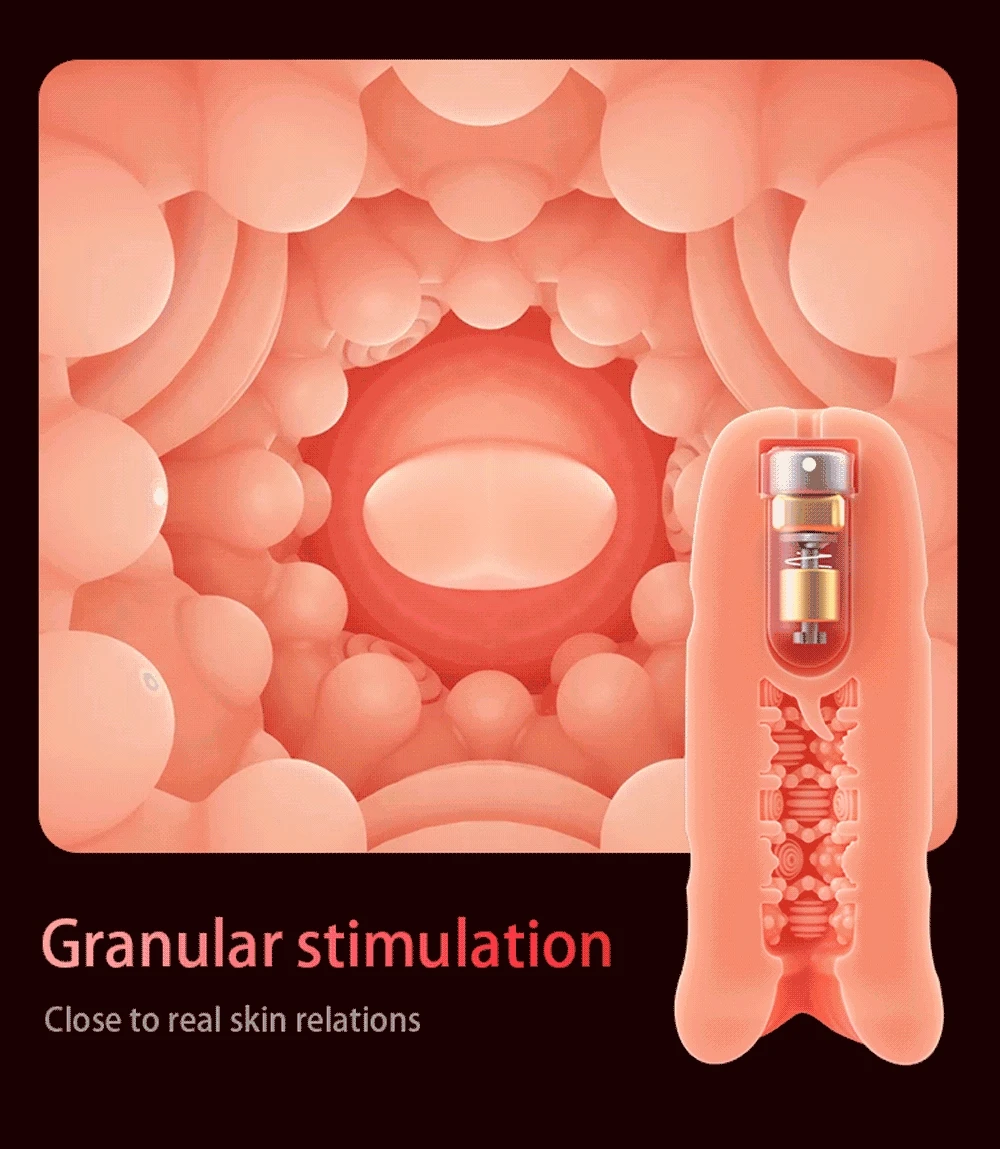 Masturbator Cup Automatic Tongue Licking Vagina Oral Sex Toy Men_voghion.com